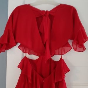 Special occasion ruffled dress